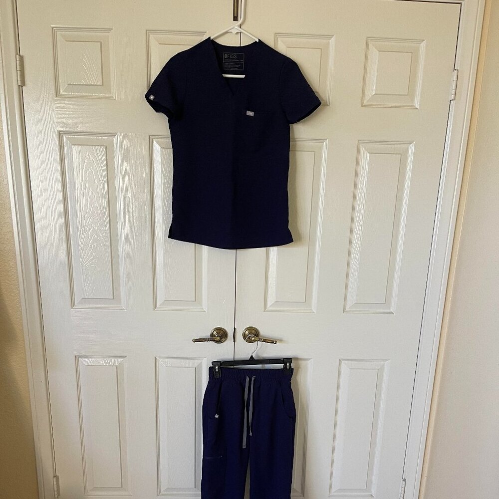 FIGS XXS Navy Blue Set